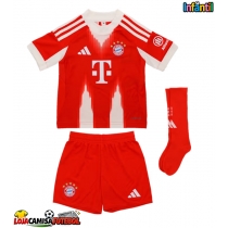 Camisa de Futebol Bayern Munich Leon Goretzka #8 Equipamento Principal Infantil 2025-26 Manga Curta (+ Calças curtas)